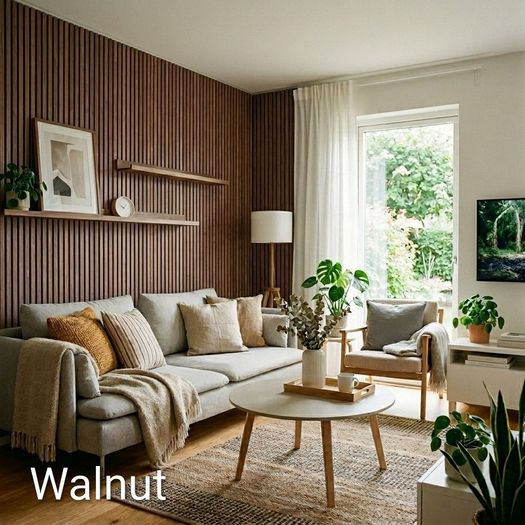 Wall Panels walnut color