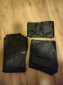 Waterproof rain jacket and trousers x 2 from Regatta