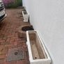 Stone concrete rectangular planters x 4 Image 7