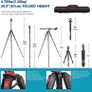 72.4-Inch Aluminum Camera Tripod Monopod with 360-Degree Rotatable Center Column and Ball Head, Quick Shoe Plate, Bag for DSLR Camera, Video Camcorder, Travel, and Work, Load Up to 33 Pounds Image 3