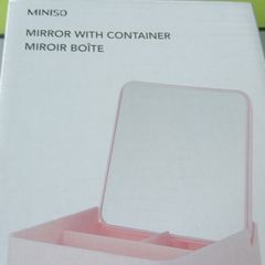 mirror with container (miniso)