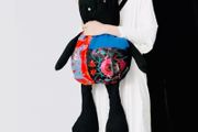 Designer Oversized Embroidered Bunny Backpack  Brand New