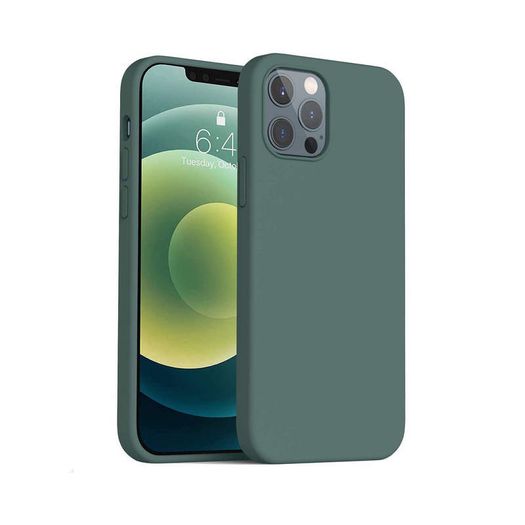 Liquid Silicone Case For iPhone 12 Pro Max Luxury Thin Soft Phone Cover New Green - FHT2IP12PMLK