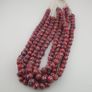 Antique Venetian Style Thousand Blue Eyes Red Glass Beads Necklace Strand Image 6