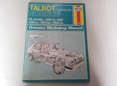 Talbot Horizon Workshop Manual.