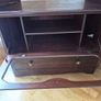 vintage mahogany corner TV unit Image 3
