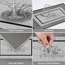 Kitchen Mat Sets Non slip Washable, 2 Pcs Kitchen Rugs and Mats, Anti Fatigue Kitchen Rug Sets for Home Decoration Office Standing Desk Image 3