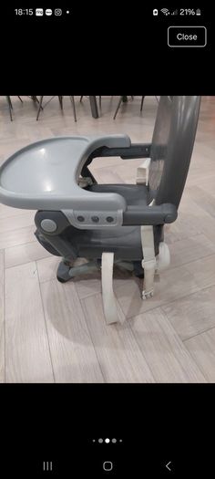 Portable booster seat for dining chair