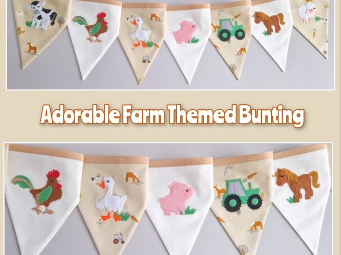 Adorable Farm Themed Bunting