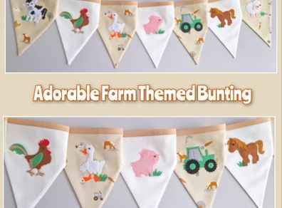 Adorable Farm Themed Bunting
