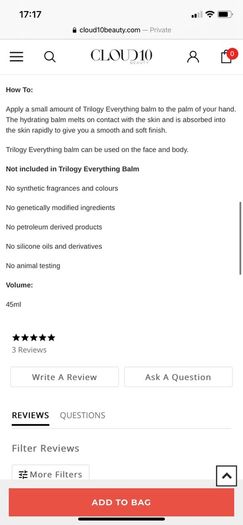 Brand New Trilogy Everything Balm