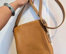 Vintage Coach Legacy Flap #9335 in Camel Leather