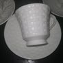 Rare Aynsley Belleek Basketweave set Image 4
