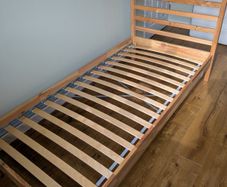 Wooden bed frame