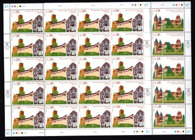 2009 United Nations Geneva Switzerland World Heritage - Germany Commemorative Stamps Sheet Mint Never Hinged (MNH)