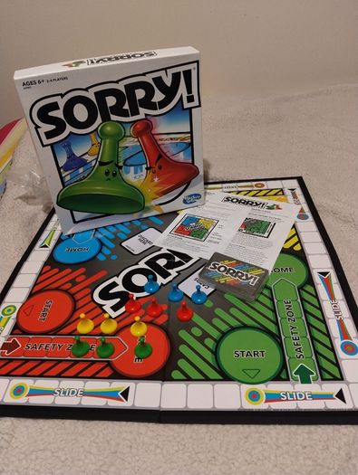 SORRY, Classic Hasbro Board Game;