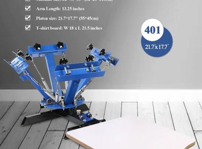 4 Color1 Station Silk Screen Printing Machine Screen Printing Machine Shirt Prin