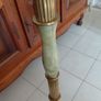 Antique Brass and Onyx Marble Floor Lamp circa 1940s working perfectly Image 4
