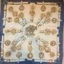Authentic, vintage Hermes Cuivreries Silk Carre Scarf Image 7