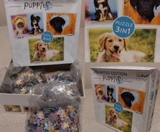 Puppies By Trefl, Limited Edition 3 In 1 Jigsaw Puzzles