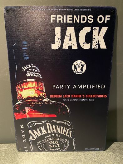 Jack Daniels Tin Metal sign