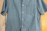 Lightweight denim men's shirten's shirt