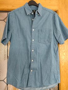 Lightweight denim men's shirten's shirt