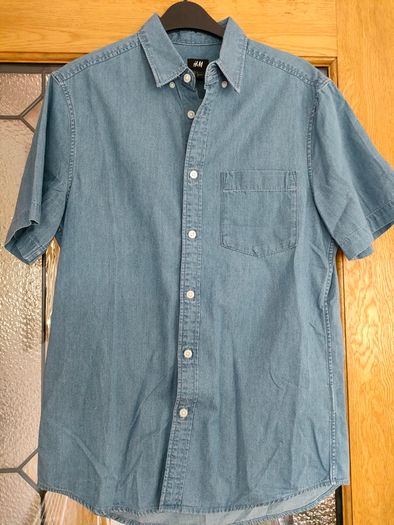 Lightweight denim men's shirten's shirt