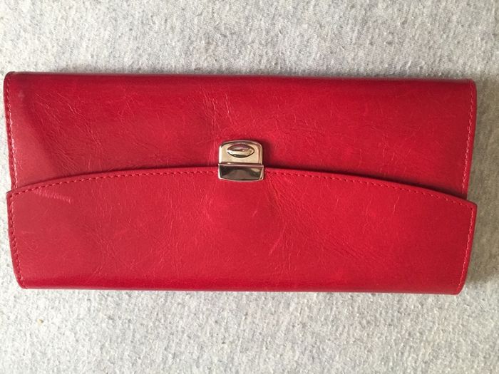 REDUCED Designer Volker Lang leather wallet purse