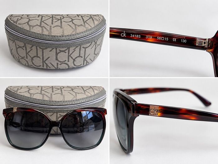 Calvin Klein Sunglasses Tortoiseshell Original CK Case