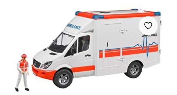 Bruder 1:16 Mercedes Sprinter Ambulance + Figure (Lights & Sound)