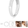 White gold 9 carat ring Image 4