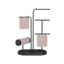 Jewellery Stand with 4 Hanging Bars in Metal Metallic Gold Image 4