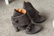 womens heeled grey suede genuine All Saints boots