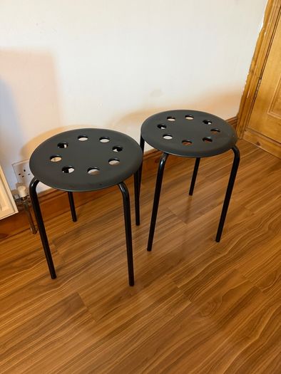 2 Black chairs