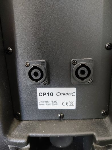 Citronic CP10 Passive 250w RMS Speakers (Pair)