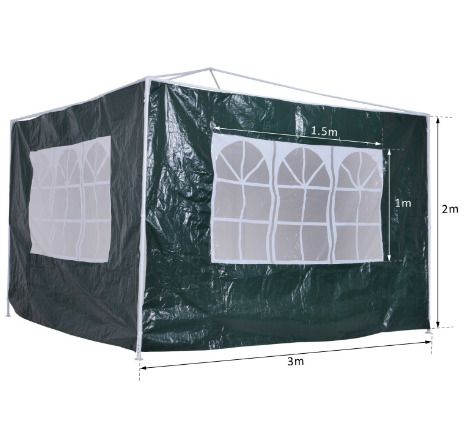 3m Gazebo Replacement-Side Panel White