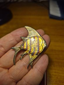 Vintage Angel Fish Brooch