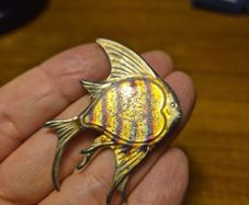 Vintage Angel Fish Brooch