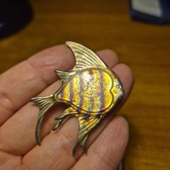 Vintage Angel Fish Brooch