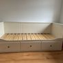 IKEA Hemnes 2 in 1 Bed White with 3 Drawers Image 4