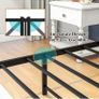 King Size Bed Frame with Storage Wooden Headboard,Bed Image 2
