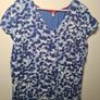 womens JOULES floral blouse short sleeve v neck UK 14 EU 42 Image 3