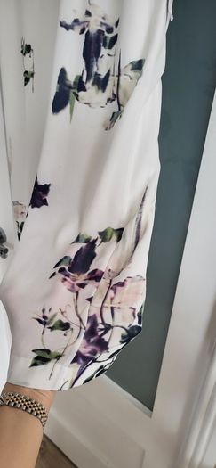 French Connection Floral Shirt Dress Sz 10uk
