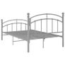 Bed Frame Grey Metal 120x200 cm Image 4