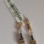 Coeur de Lion GeoCUBE Swarovski Crystal Drop Earrings Gold 4905/21-1100 BNWT CAN POST Image 2