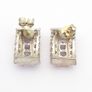 925 Sterling Silver Pink Cubic Zirconia Cluster Stud Earrings Image 4