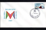 1969 Australia Moomba Melbourne Festival cover tying 1969 5c International Ports &amp; Harbour Conference Commemorative Stamp
