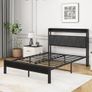 Double Size Bed Frame with LED Lights Image 7