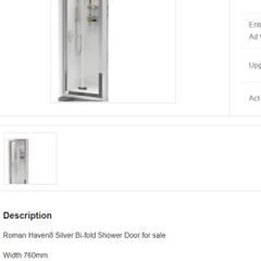 760mm Bifold Shower Door